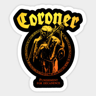 Coroner Thrash Metal Sticker